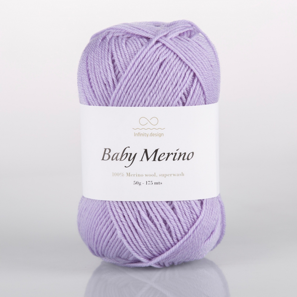 Пряжа для вязания 100% меринос INFINITY BABY MERINO 2 шт. по 50 г #1