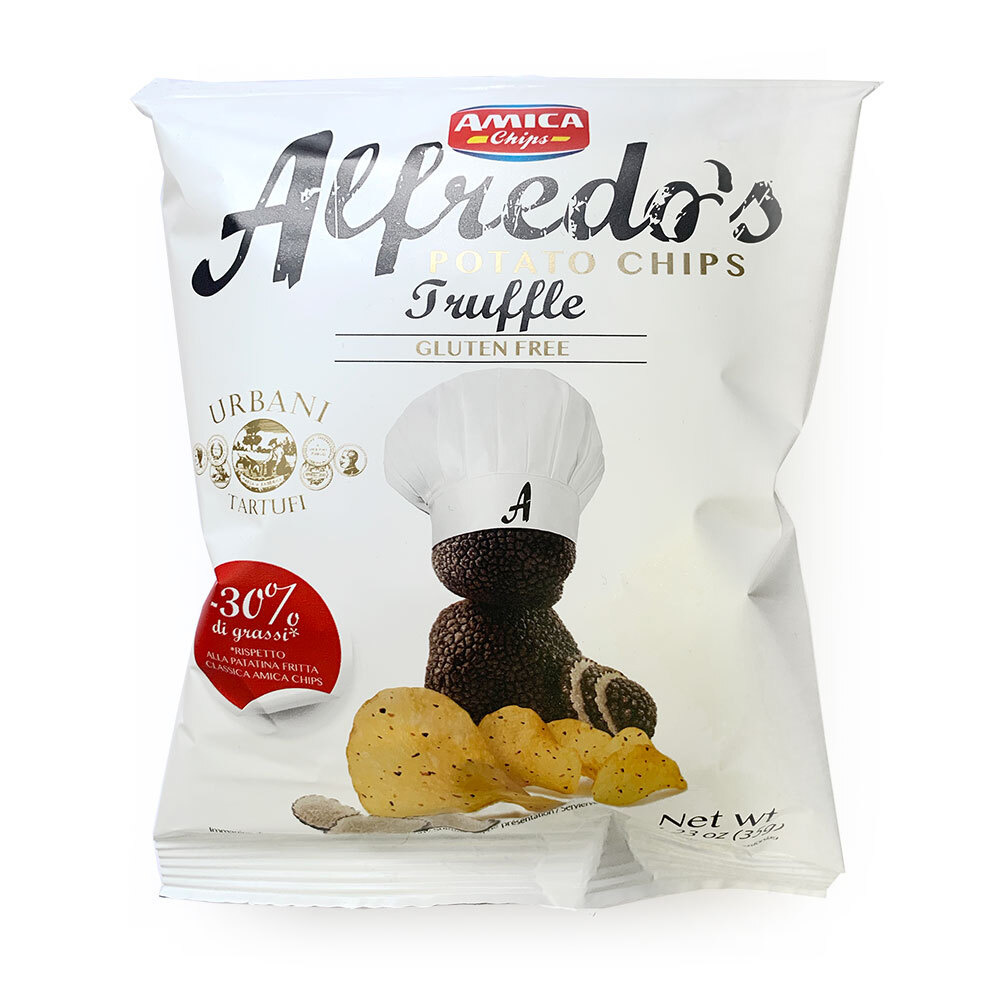 Чипсы картофельные с черным трюфелем и низким содержанием жира (-30%) ALFREDO'S, AMICA CHIPS, 0,035 кг #1