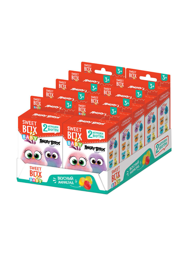 Sweet Box Конфитрейд СВИТБОКС BABY ANGRY BIRDS Мармелад с 2-мя ...