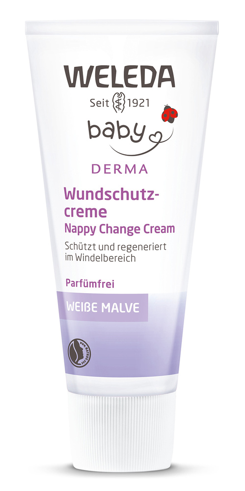 Weleda Крем детский Baby Derma для гиперчувствительной кожи в области пеленания с алтеем 50 мл  #1