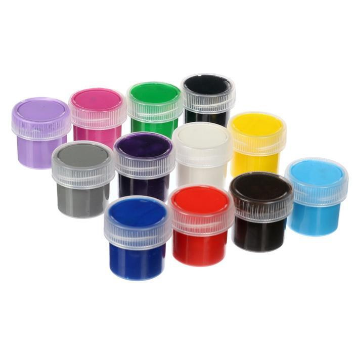 Краски пальчиковые 12 цветов по 20 мл, для детей от 1 года - купить с ...