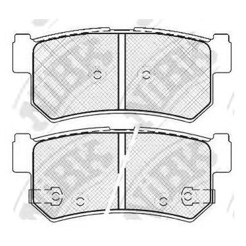 NiBK Колодки тормозные, арт. PN0440 #1