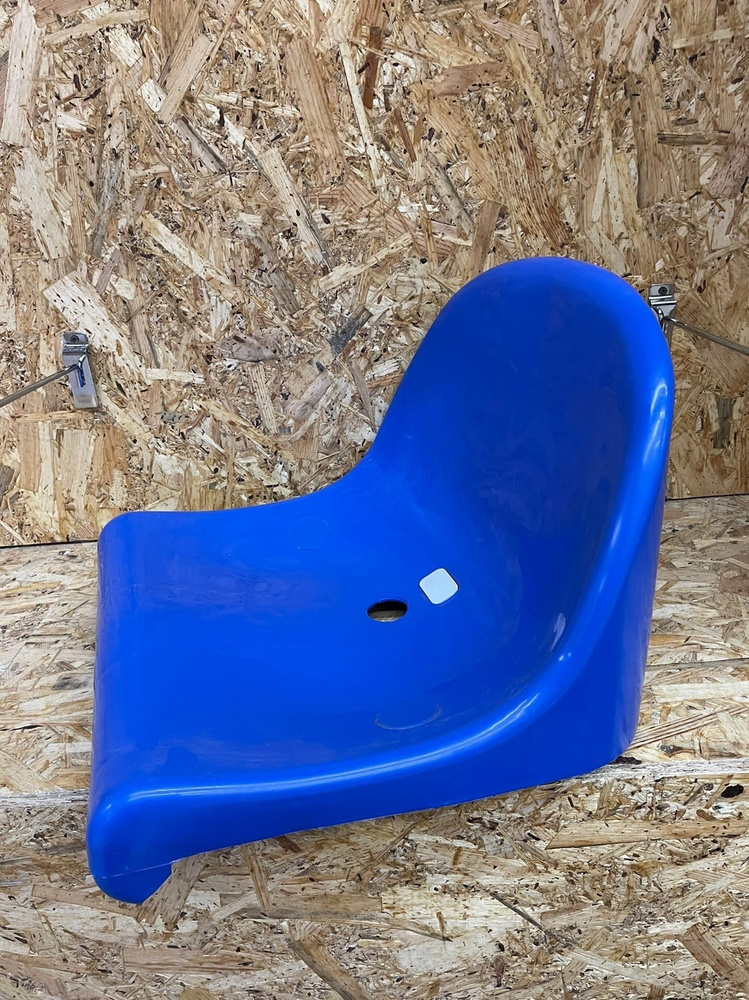 Сиденье пластиковое КД-03 со спинкой, синее - купить с доставкой по ...