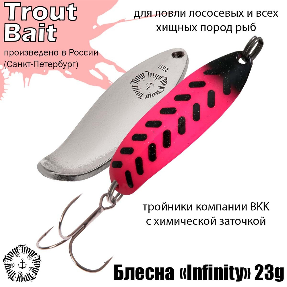 Блесна для рыбалки колеблющаяся , колебалка Infinity ( Японский Angler'z System Bux ) 23 g цвет 793 на #1