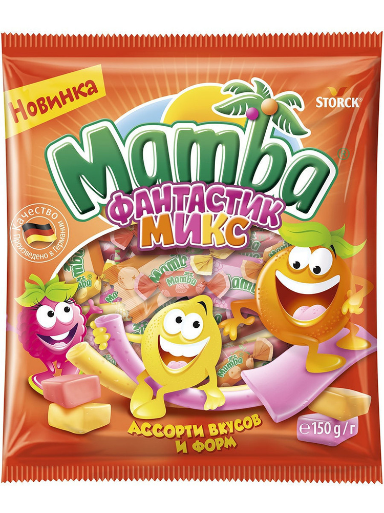 Конфеты Mamba Фантастик микс, жевательные, 150 г, 6 штук #1