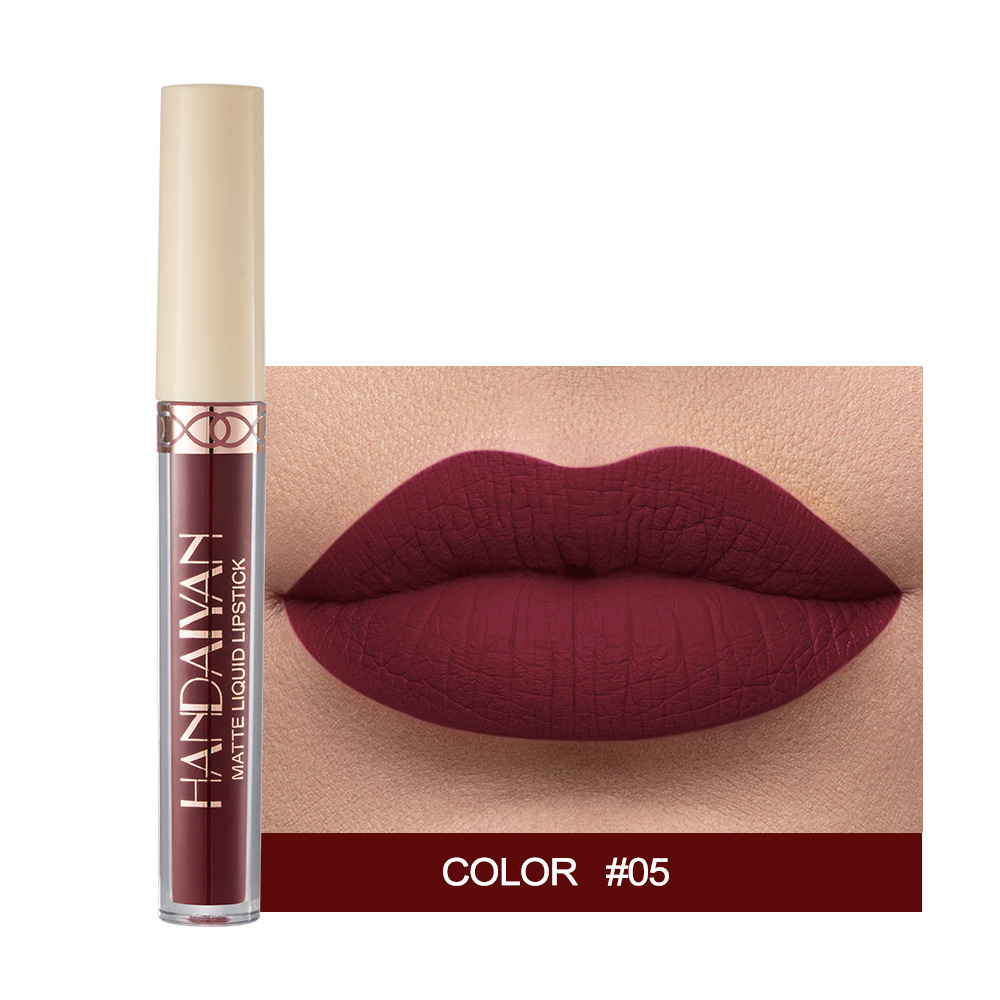 HANDAIYAN Matte Matte Velvet 12 цветов блеск для губ жидкая помада #1