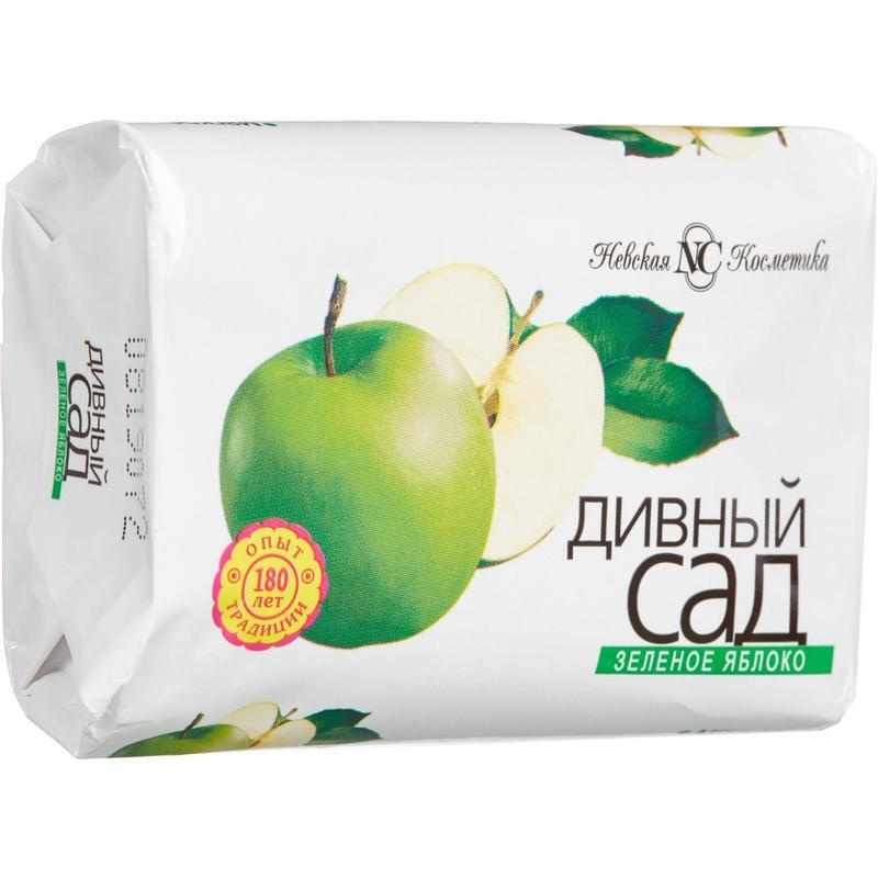 Мыло туалетное Дивный сад 90г Зеленое яблоко, 6шт - купить с доставкой ...