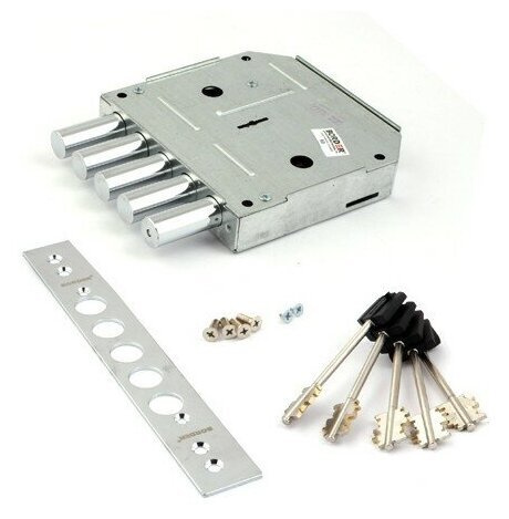 Замок Border (Бордер) врезной сувальдный ЗВ8-6 ЛК5/15 (лев.), 5 кл ...