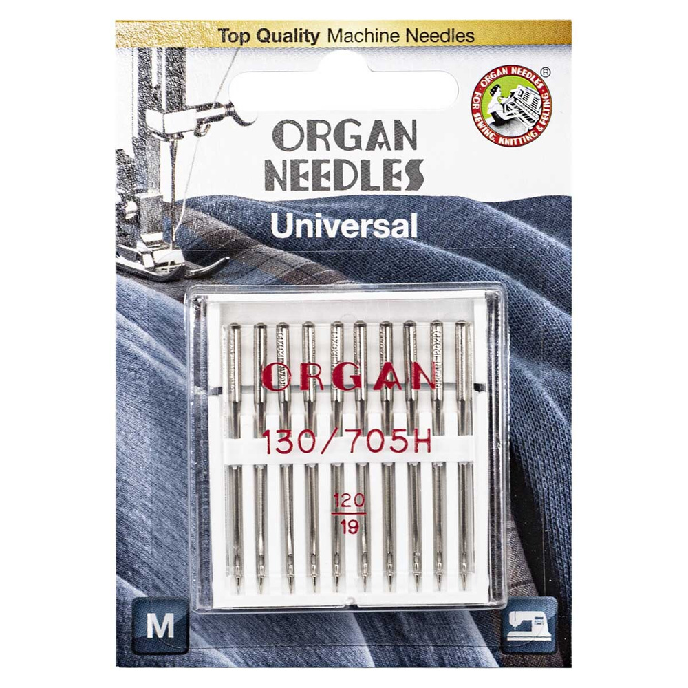 Иглы для швейных машин ORGAN BLIS универсальные №120 упаковка 10 шт -  купить с доставкой по выгодным ценам в интернет-магазине OZON (387337566)