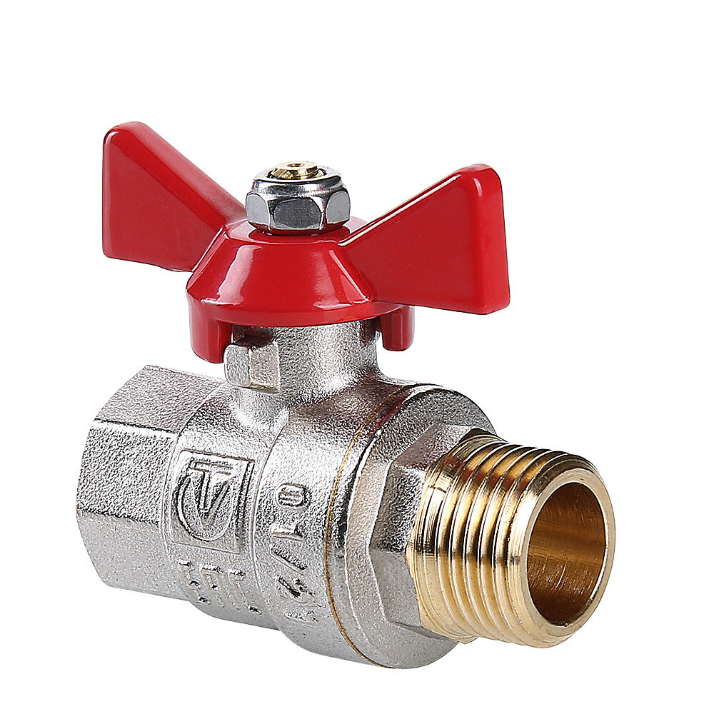 Кран шаровой Valtec 1/2\" ВР/НР бабочка VT.218.N.04 - купить по низкой ...