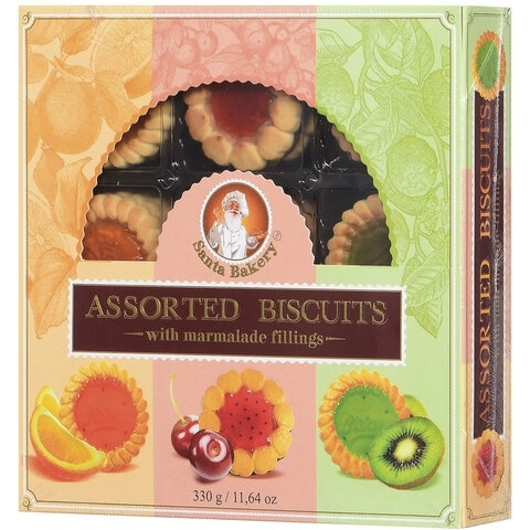 Печенье Бискотти ассорти с мармеладными начинками, 330 г  #1