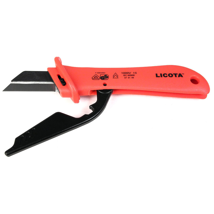Licota AKD-V009 Нож электрика для снятия изоляции VDE 1000В, с откидной ...