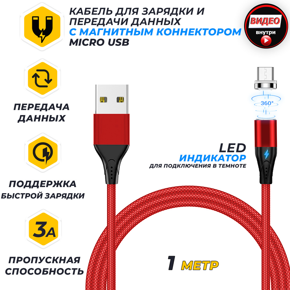 Кабель USB 2.0, microUSB JETACCESS JA-DC28_USB 2.0_microUSB - купить по  низкой цене в интернет-магазине OZON (325193526)