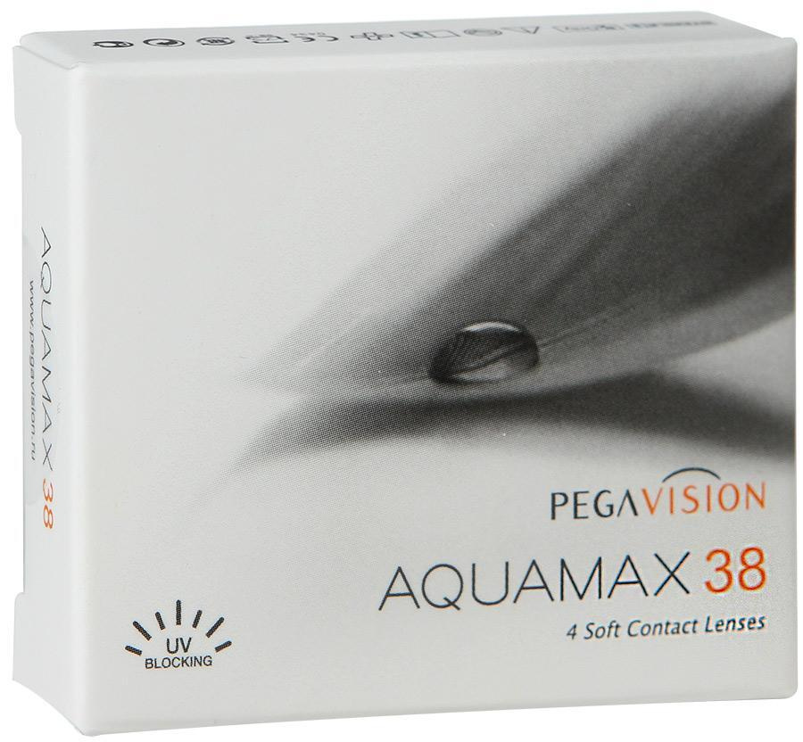 Контактные линзы Aquamax 38 квартальные 4 шт / -2,50 / 8,6 / 3 месяца  #1