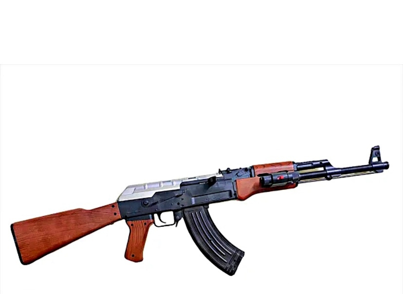 Детский пневматический автомат Калашникова АК 47 L с лазерным прицелом ...