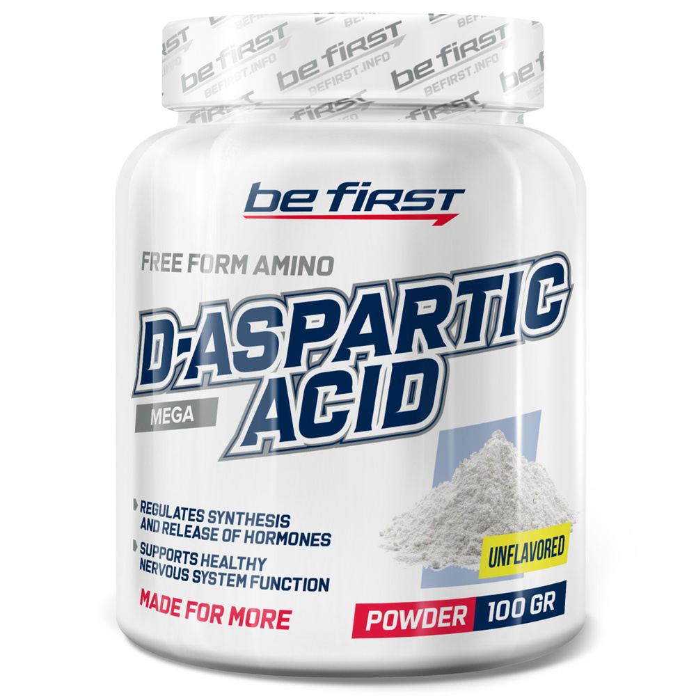 Д-аспарагиновая кислота Be First D-Aspartic Acid Powder 100 гр, без вкуса