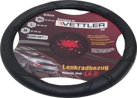 Оплетка на руль Vеttler Komfort XLLA2black черный винил XL 41-42см для Газель  #1