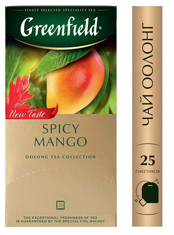 Чай в пакетиках зеленый Greenfield Spicy Mango, 25 шт #1