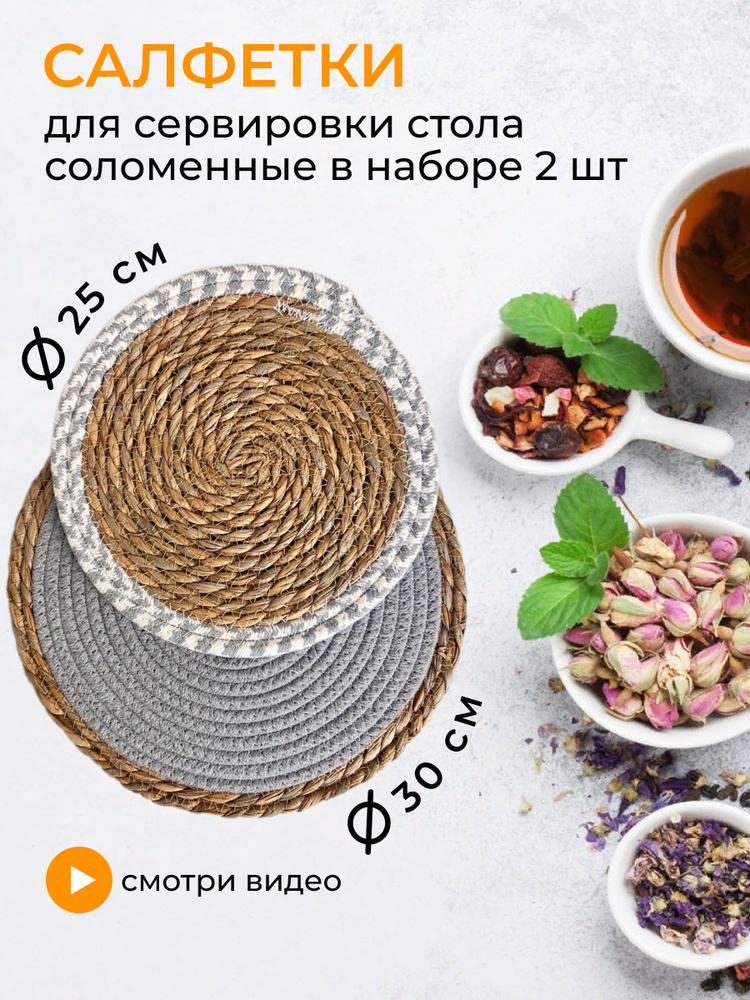 Салфетки на стол для кухни под тарелки