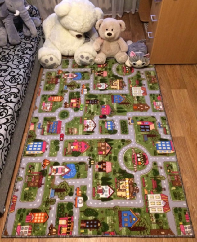 Kids Carpet City Pretend Playmat Ковер