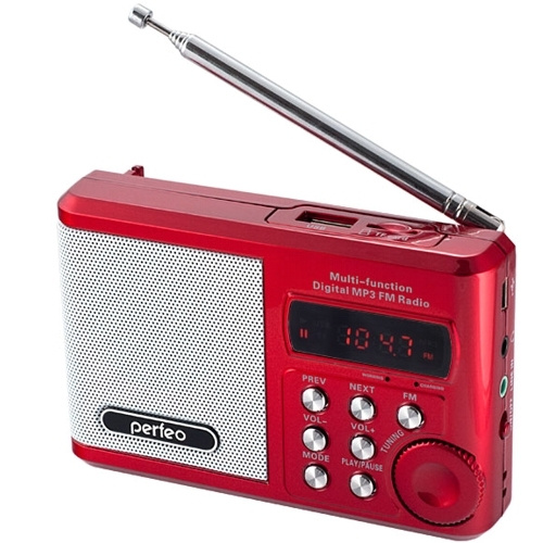Радиоприемник Perfeo Sound Ranger PF-SV922, usb, microSD, УКВ, FM, цифровой - красный  #1