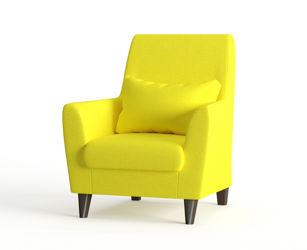 Фабрика мебели D&K Кресло Либерти на балкон, рогожка желтая, Dream Yellow , 1 шт., 75х67х86 см  #1