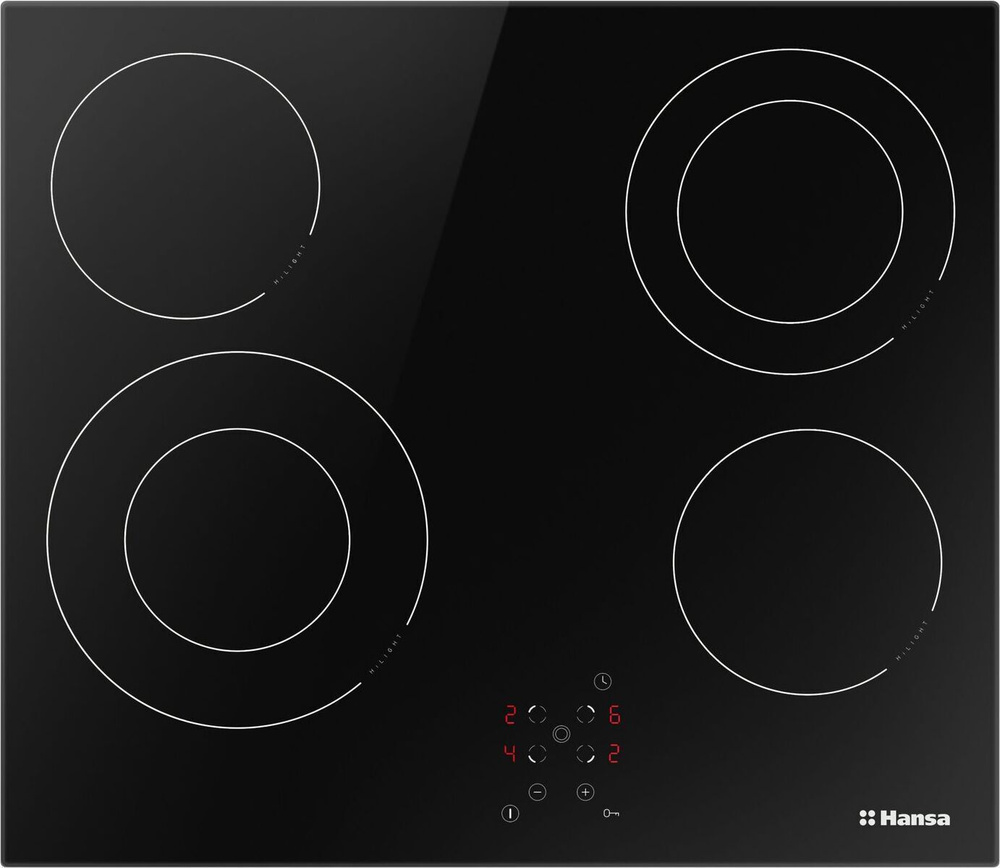 Электрическая варочная панель Hansa BHC66506, автозакипание, звуковой ...