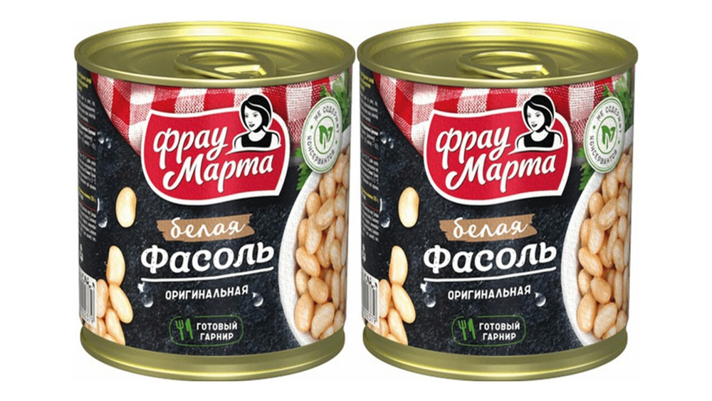 Фасоль белая оригинальная Фрау Марта, 2 шт по 310 гр - купить с ...