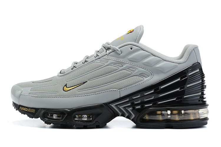 Nike air max plus grey yellow hotsell