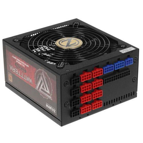 Блок питания ZALMAN Watttera 1200W (ZM1200-EBTII) черный - 80+Gold, APFC,  20 + 4 pin, 4+4 pin x2 CPU, 6+2 pin x8 PCI-E