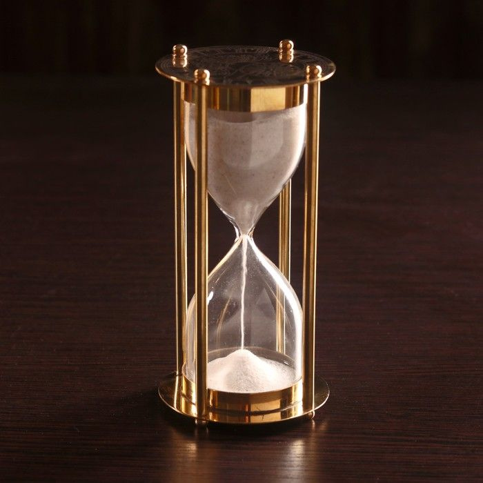 Песочные часы "Медеия" латунь, стекло (5 мин) 7,5х7,5х15 см #1