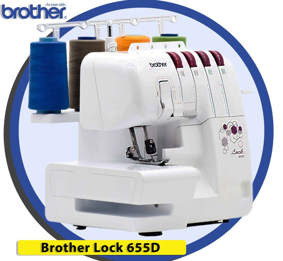 Оверлок Brother Lock 655D, белый - купить по выгодной цене в  интернет-магазине OZON (737293794)