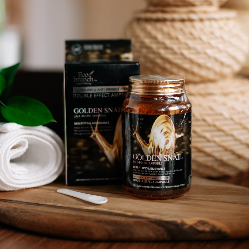 Eco Branch Ампульная сыворотка с экстрактом улитки и золотом Eco Branch ...