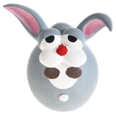 HOMEPET BUBBLE 12х10х7,5 см игрушка для собак заяц с пищалкой латекс ...