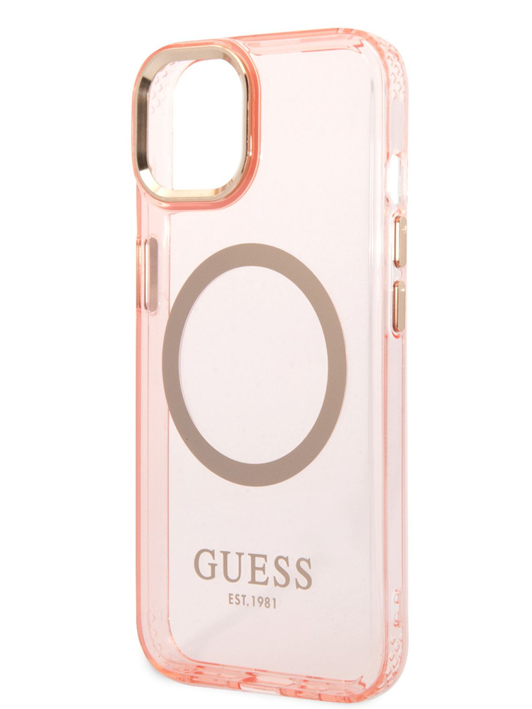 Чехол Guess PC/TPU Magsafe накладка на iPhone 14 Plus / для Айфон 14 Плюс / бампер / кейс силиконовый #1