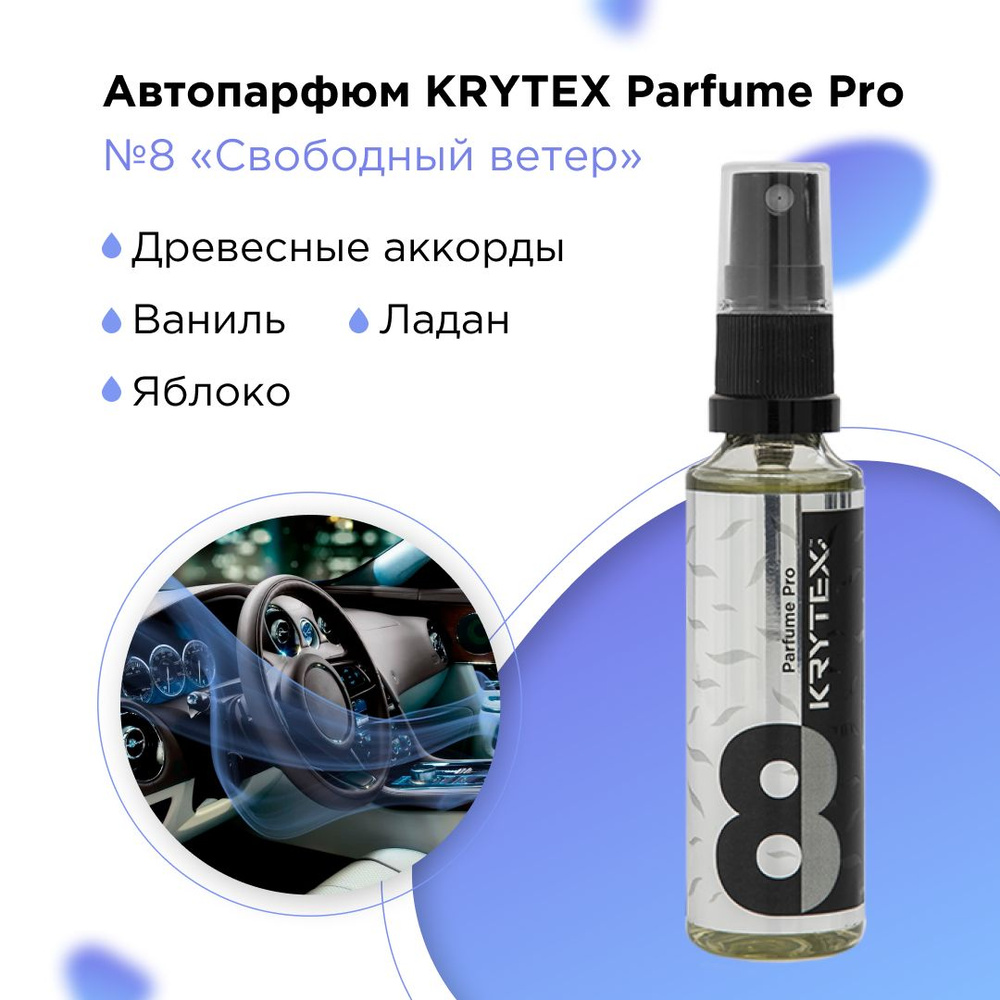 KRYTEX Ароматизатор автомобильный, Свободный ветер, 50 мл - купить с  доставкой по выгодным ценам в интернет-магазине OZON (767839712)