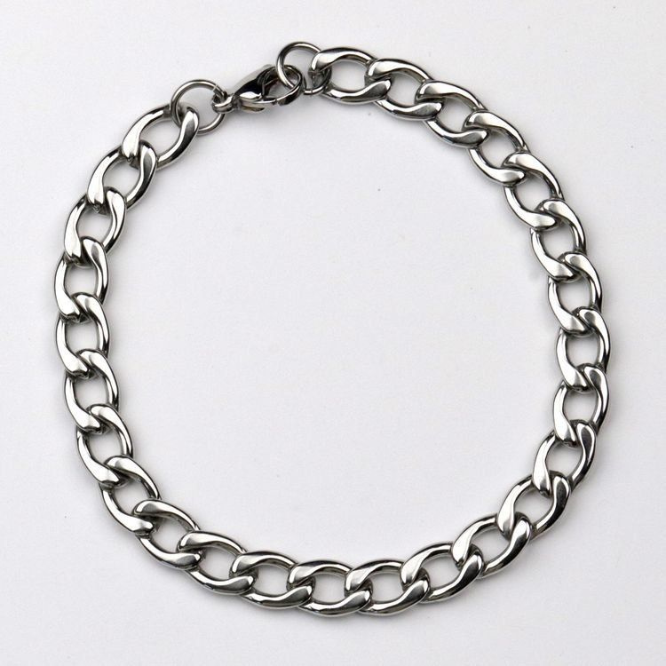 Браслет-цепочка на руку, панцирное плетение, под серебро, для мужчин,толщина 10 мм - купить с доставкой по выгодным ценам в интернет-магазинеOZON (770085869)