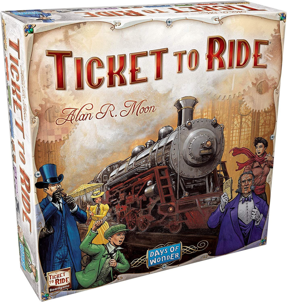 Настольная игра Ticket to Ride американский поезд - купить с доставкой по  выгодным ценам в интернет-магазине OZON (795717592)