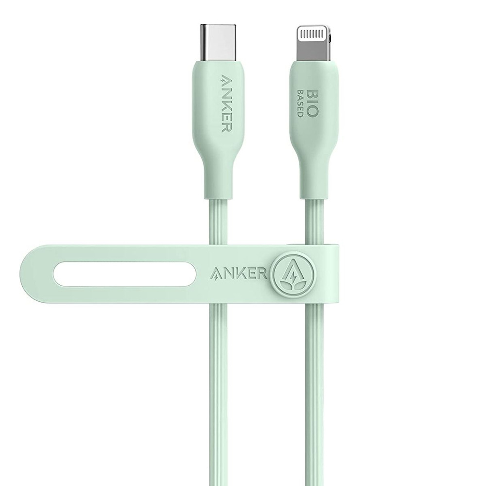 Кабель USB Type-C, Apple Lightning Anker 541 USB-C to Lightning Cable 0.9m  (Bio-Based) - купить по низкой цене в интернет-магазине OZON (816587767)