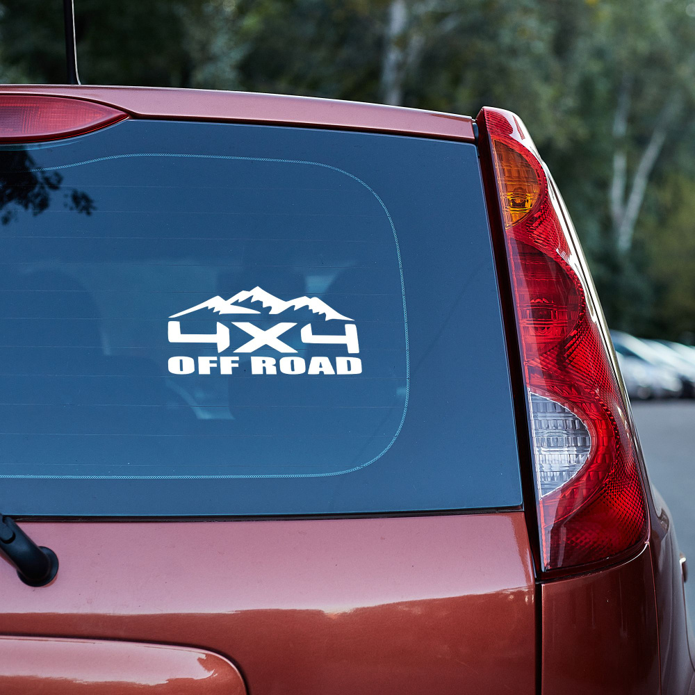 Наклейка автомобильная, наклейка для авто без фона \"4х4 off road ...