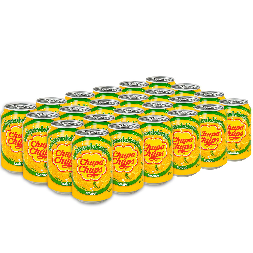 Газированный напиток Chupa Chups (Чупа-Чупс) манго 0,345л х 24шт ...