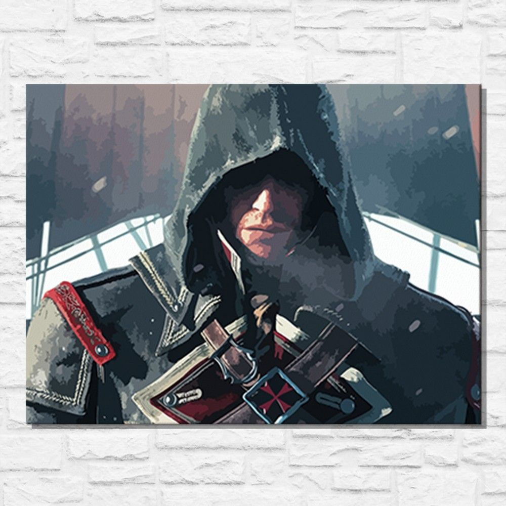 Картина по номерам на холсте игра Assassins Creed Изгой (Rogue) (PS, PC,  XBOX SWITCH) - 11561 Г 30x40