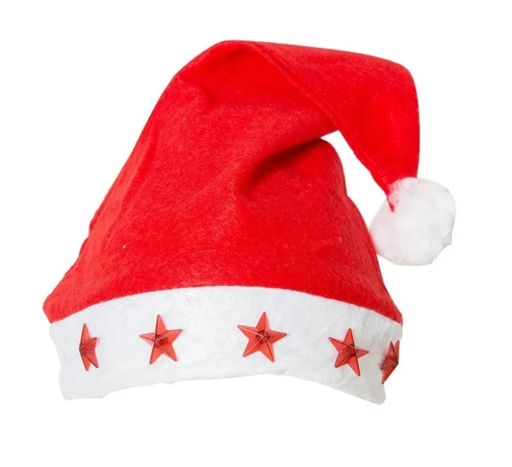 Шапка Деда мороза с огоньками - купить по доступным ценам в интернет ...