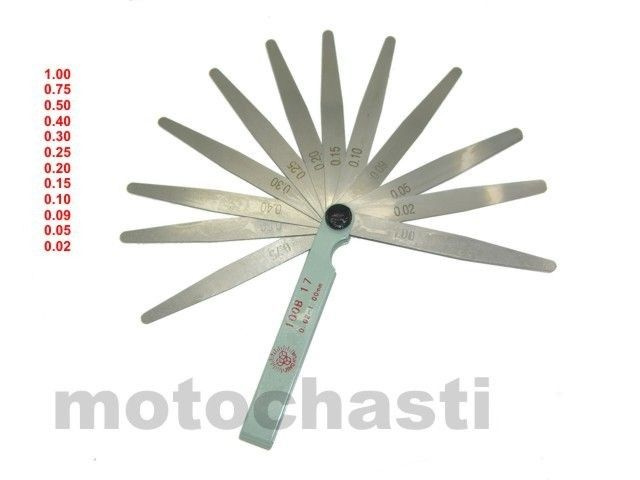 Щупы для регулировки зазоров клапанов мото 0.02-1.00 - купить с ...