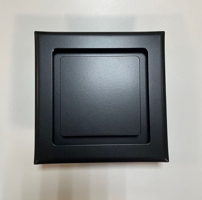 Диффузор приточно-вытяжной на магнитах регулируемый НДК-100 декоративный металлический черный матовый #1