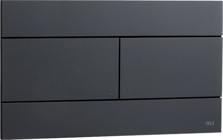 Кнопка для инсталляции OLI механическая SLIM, цвет- черный, артикул 656056  #1