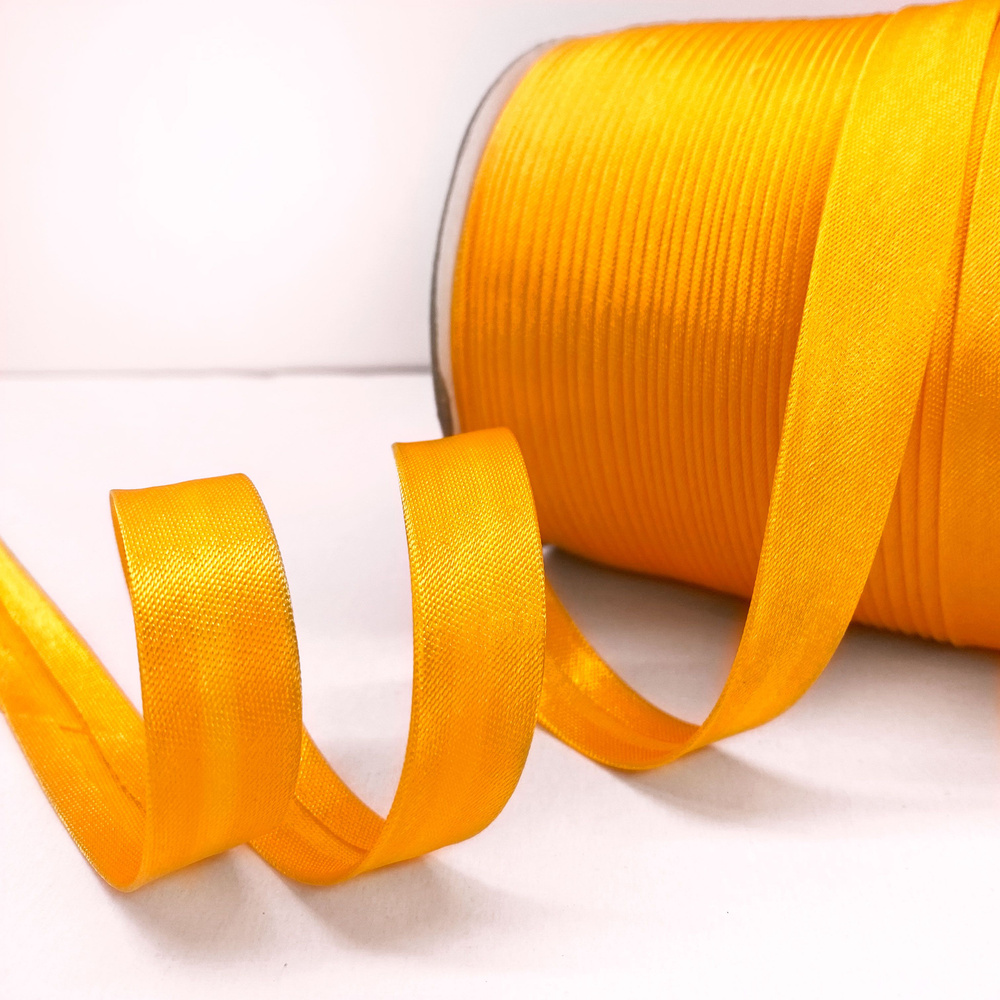 Косая бейка Светло-оранжевый 1,5см х 10м - купить с доставкой по ...