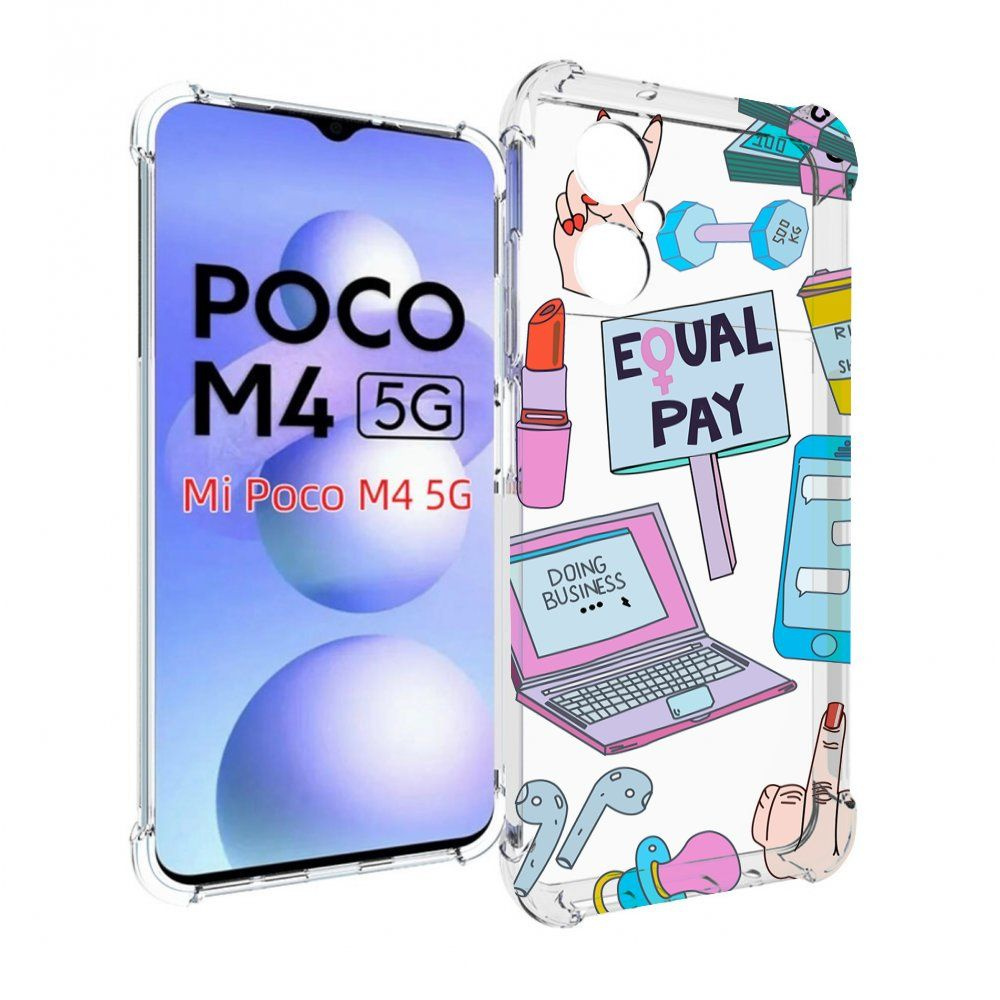 Чехол-бампер MyPads для Xiaomi Poco M4 5G с рисунком разные-штучки,  противоударный, силиконовый, с выступами и усиленными углами для защиты  камеры - купить с доставкой по выгодным ценам в интернет-магазине OZON  (832951034)