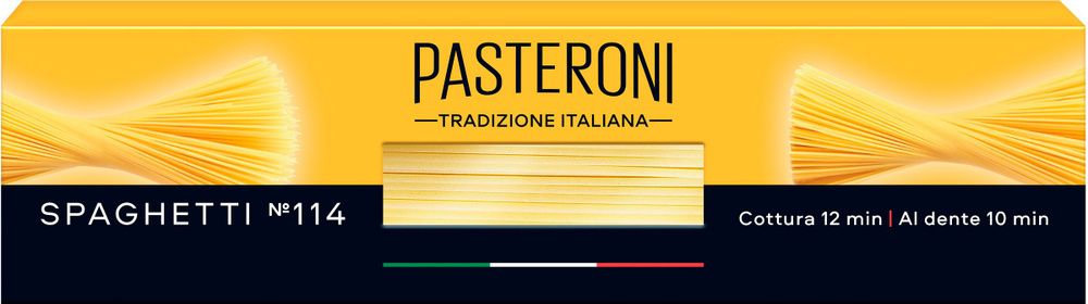 Макароны PASTERONI Spaghetti №114, группа А, Италия, 450 г / Паста, вермишель, спагетти  #1