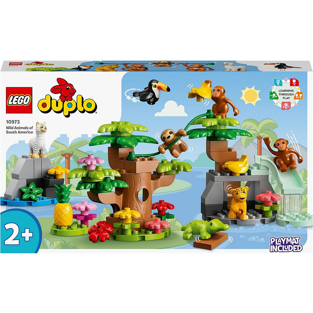 Lego Duplo 10973 Дикие Животные Южной Америки - купить с доставкой по  выгодным ценам в интернет-магазине OZON (1164785776)